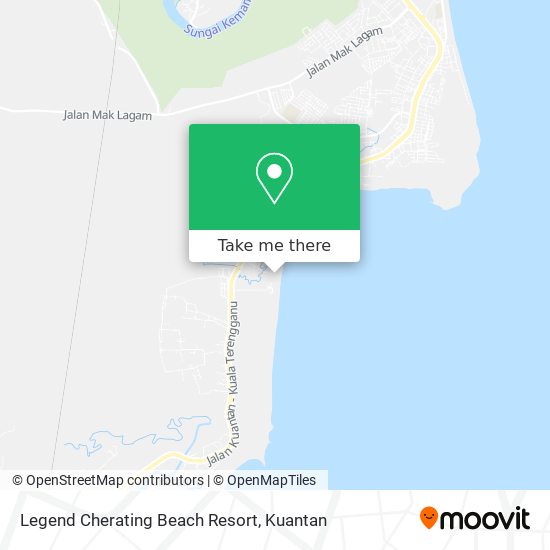 Legend Cherating Beach Resort map
