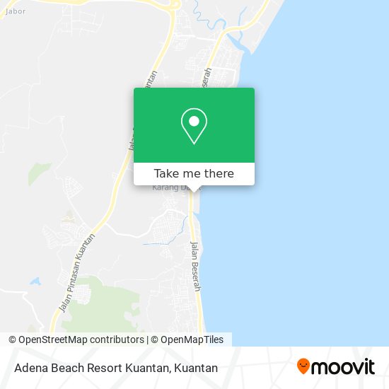 Adena Beach Resort Kuantan map