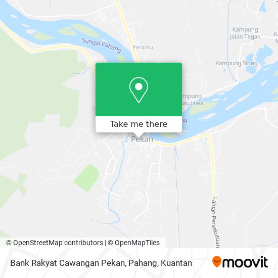 Bank Rakyat Cawangan Pekan, Pahang map