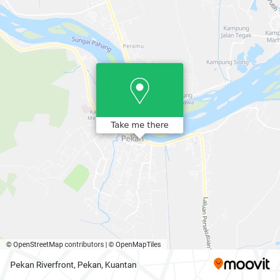 Pekan Riverfront, Pekan map