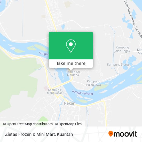 Zietas Frozen & Mini Mart map