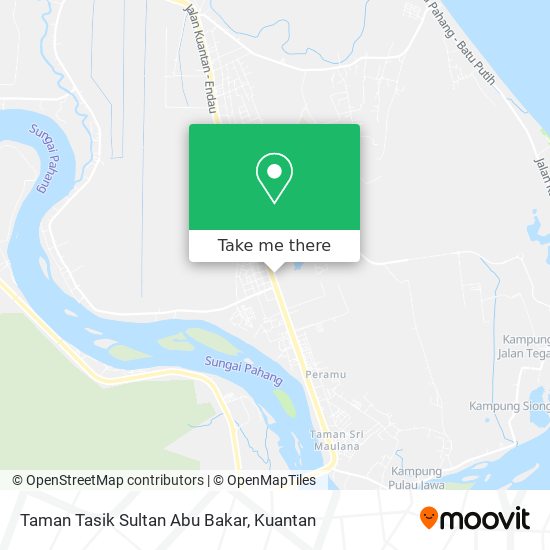 Peta Taman Tasik Sultan Abu Bakar