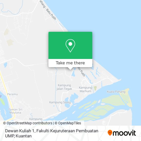 Peta Dewan Kuliah 1, Fakulti Kejuruteraan Pembuatan UMP