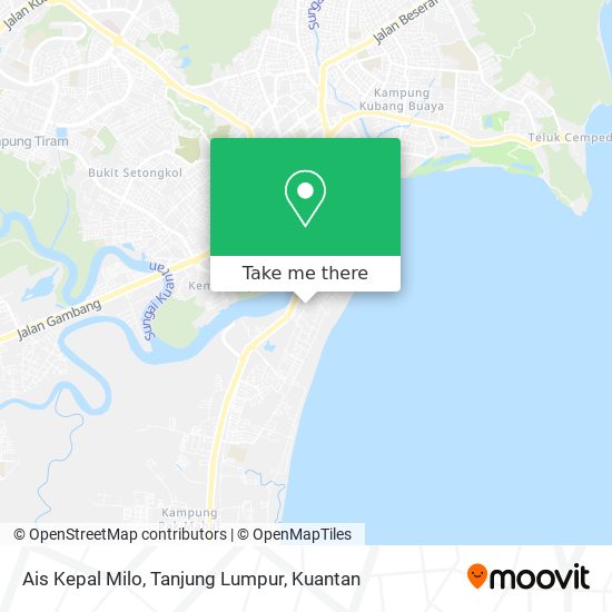 Ais Kepal Milo, Tanjung Lumpur map