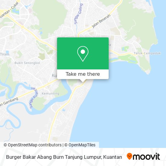 Peta Burger Bakar Abang Burn Tanjung Lumpur