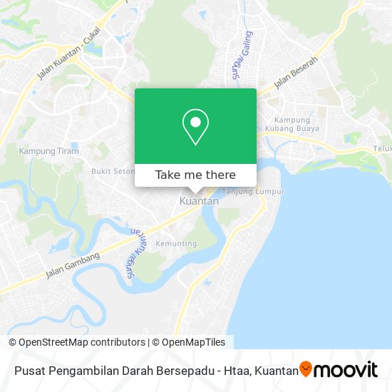 Pusat Pengambilan Darah Bersepadu - Htaa map