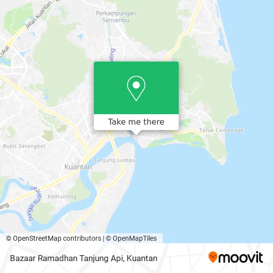 Bazaar Ramadhan Tanjung Api map