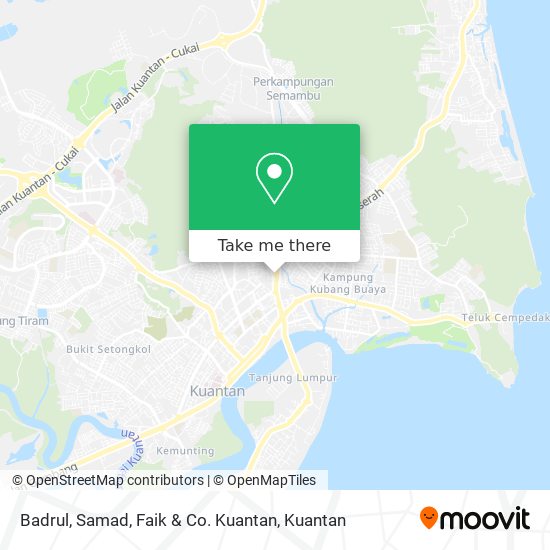 Badrul, Samad, Faik & Co. Kuantan map