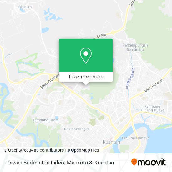 Dewan Badminton Indera Mahkota 8 map