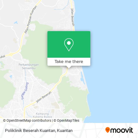 Peta Poliklinik Beserah Kuantan