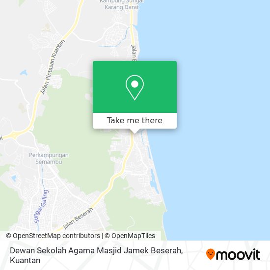 Peta Dewan Sekolah Agama Masjid Jamek Beserah