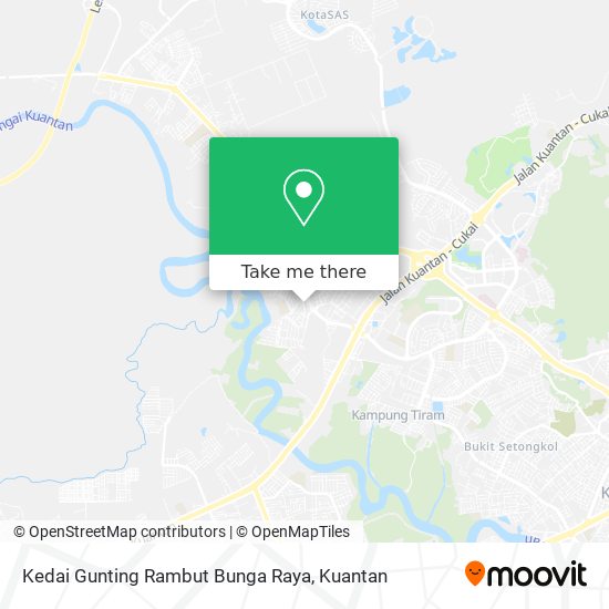Kedai Gunting Rambut Bunga Raya map
