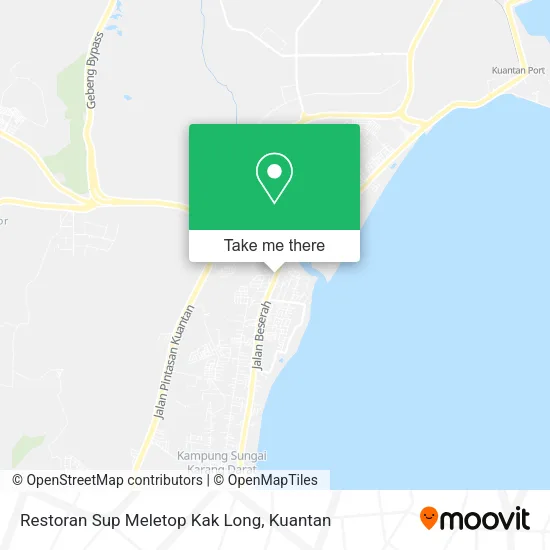 Restoran Sup Meletop Kak Long map