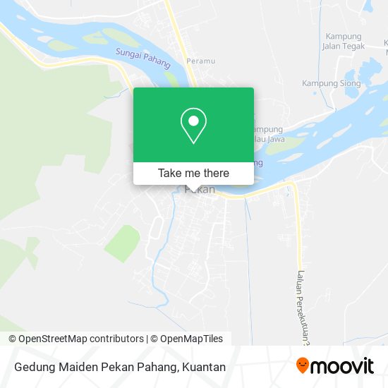 Gedung Maiden Pekan Pahang map