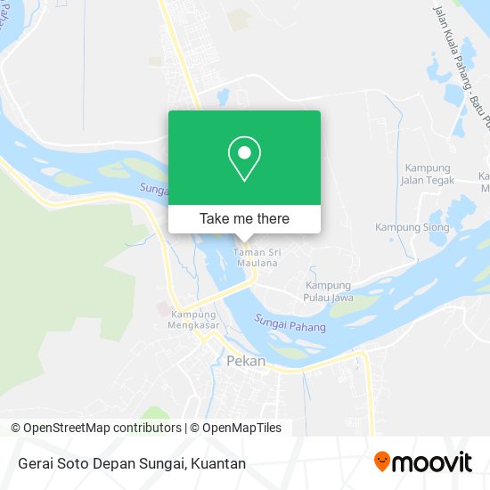 Peta Gerai Soto Depan Sungai