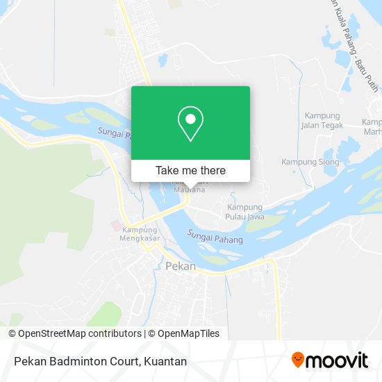 Pekan Badminton Court map