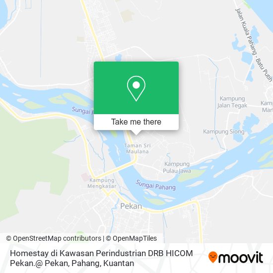 Homestay di Kawasan Perindustrian DRB HICOM Pekan.@ Pekan, Pahang map