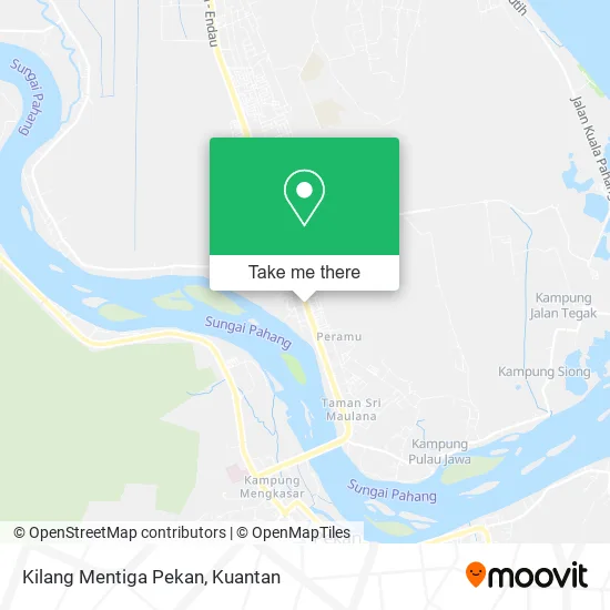 Peta Kilang Mentiga Pekan