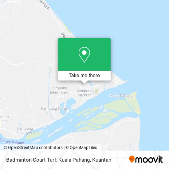 Peta Badminton Court Turf, Kuala Pahang