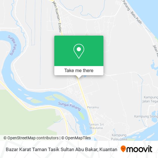 Peta Bazar Karat Taman Tasik Sultan Abu Bakar