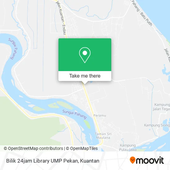 Bilik 24jam Library UMP Pekan map