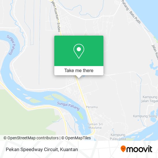 Peta Pekan Speedway Circuit