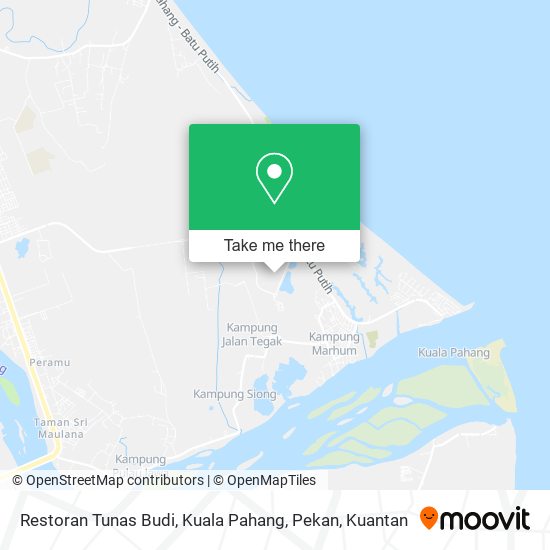 Restoran Tunas Budi, Kuala Pahang, Pekan map