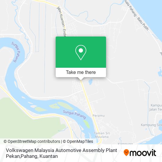 Volkswagen Malaysia Automotive Assembly Plant Pekan,Pahang map