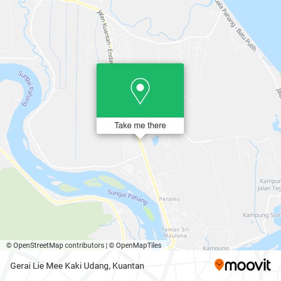 Peta Gerai Lie Mee Kaki Udang