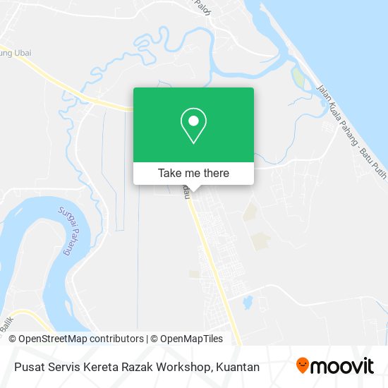 Pusat Servis Kereta Razak Workshop map