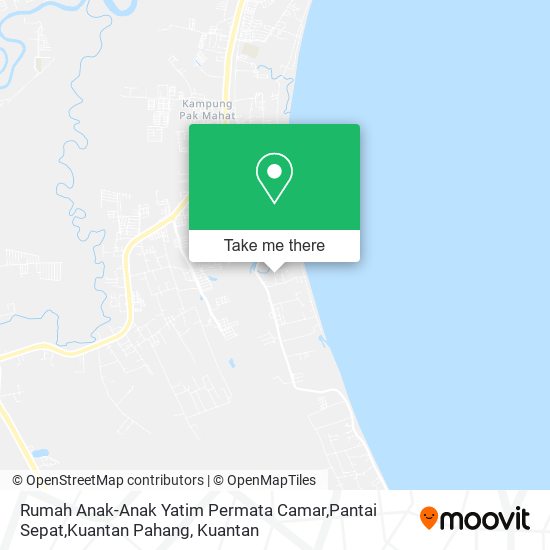 Peta Rumah Anak-Anak Yatim Permata Camar,Pantai Sepat,Kuantan Pahang