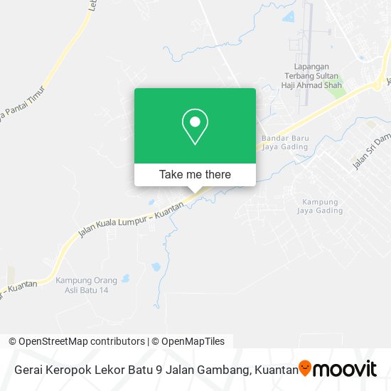 Gerai Keropok Lekor Batu 9 Jalan Gambang map