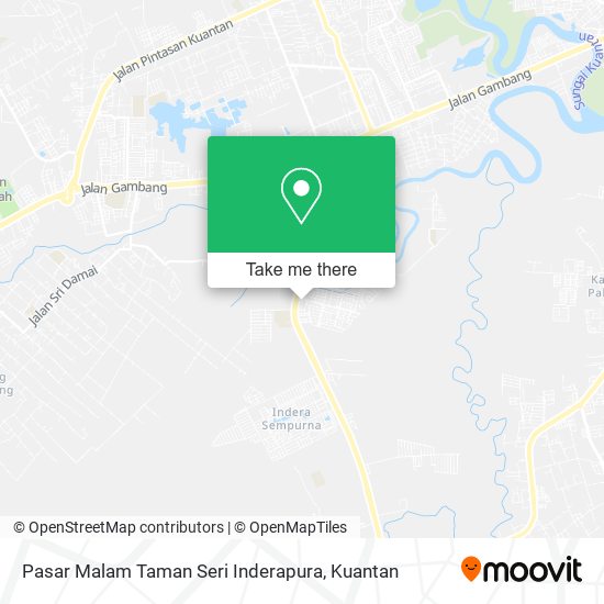 Peta Pasar Malam Taman Seri Inderapura