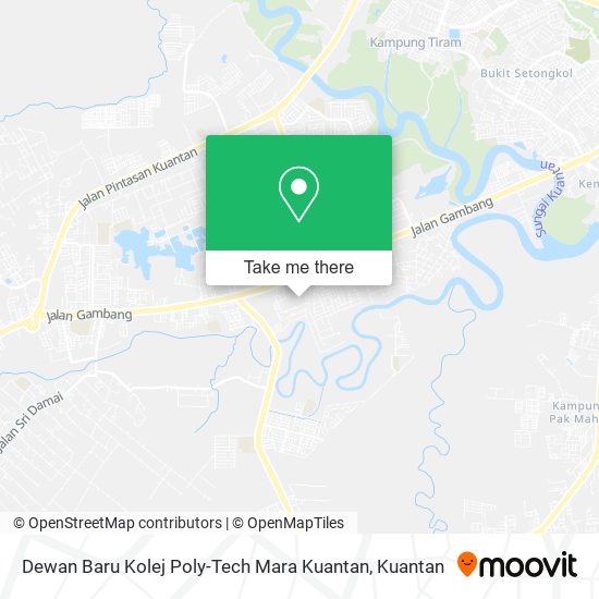 Dewan Baru Kolej Poly-Tech Mara Kuantan map