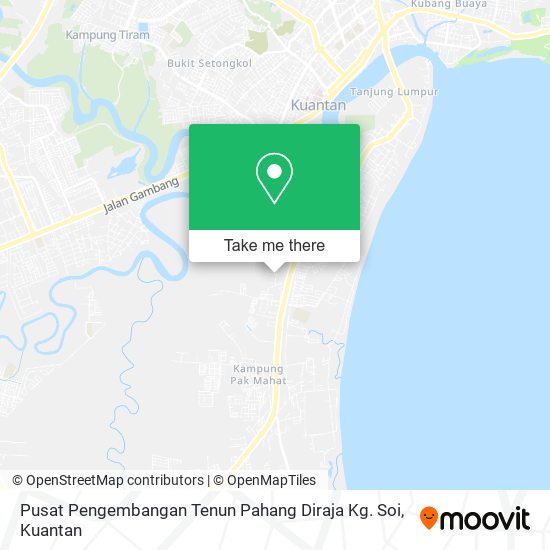 Pusat Pengembangan Tenun Pahang Diraja Kg. Soi map