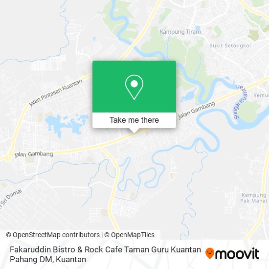 Peta Fakaruddin Bistro & Rock Cafe Taman Guru Kuantan Pahang DM