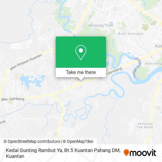 Peta Kedai Gunting Rambut Ya, Bt.5 Kuantan Pahang DM