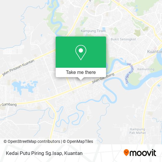 Peta Kedai Putu Piring Sg.Isap