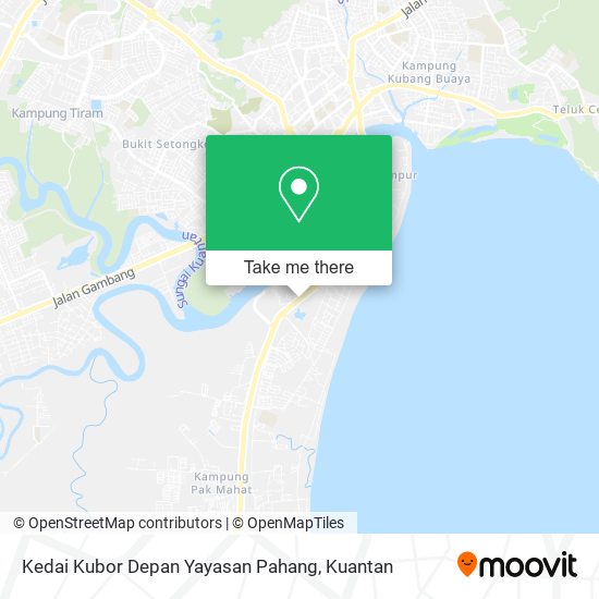 Kedai Kubor Depan Yayasan Pahang map