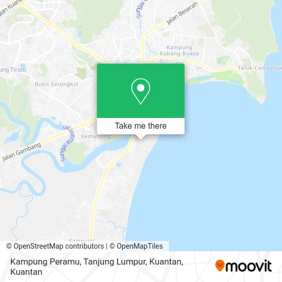 Kampung Peramu, Tanjung Lumpur, Kuantan map