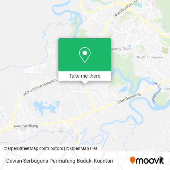 Peta Dewan Serbaguna Permatang Badak