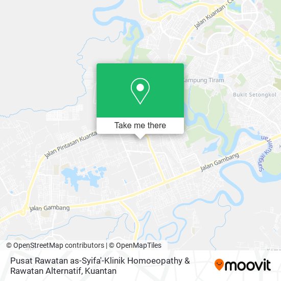 Peta Pusat Rawatan as-Syifa'-Klinik Homoeopathy & Rawatan Alternatif