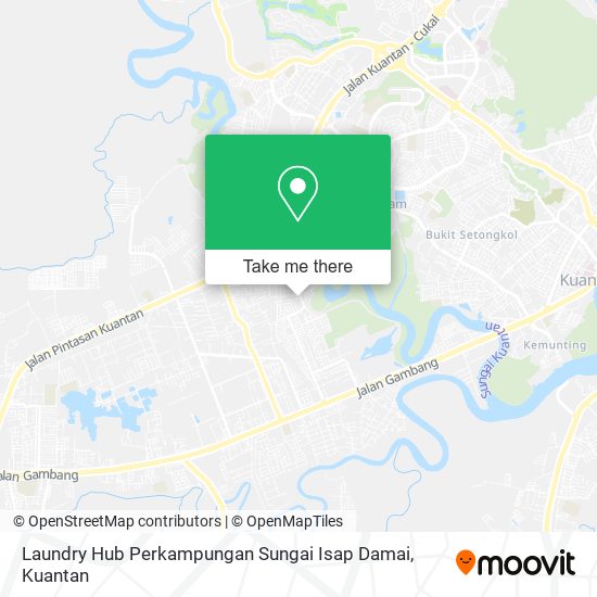 Peta Laundry Hub Perkampungan Sungai Isap Damai
