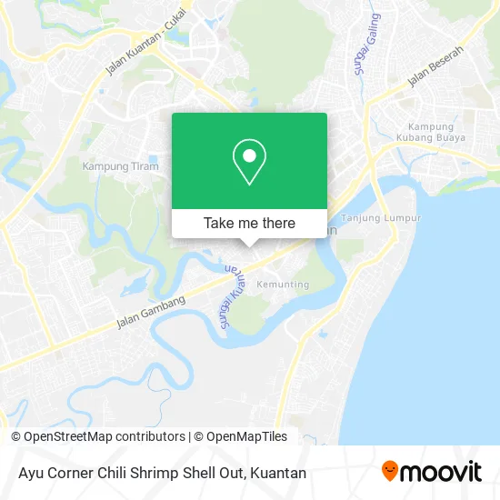 Ayu Corner Chili Shrimp Shell Out map