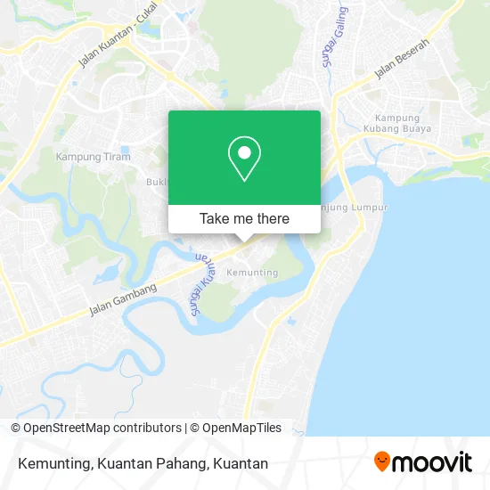 Kemunting, Kuantan Pahang map