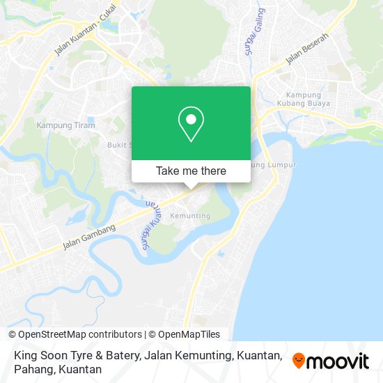 King Soon Tyre & Batery, Jalan Kemunting, Kuantan, Pahang map