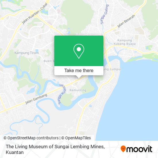 Peta The Living Museum of Sungai Lembing Mines
