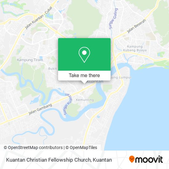 Kuantan Christian Fellowship Church map