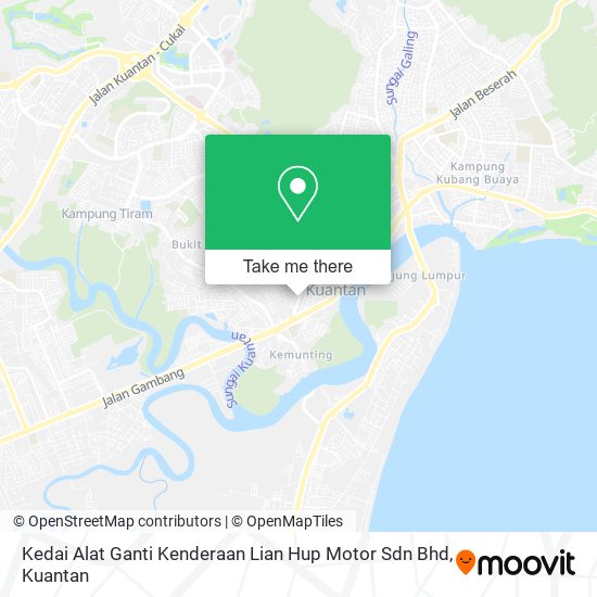 Peta Kedai Alat Ganti Kenderaan Lian Hup Motor Sdn Bhd