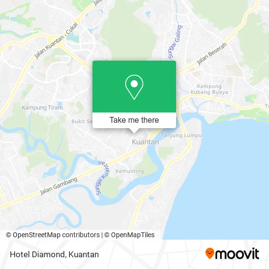 Hotel Diamond map
